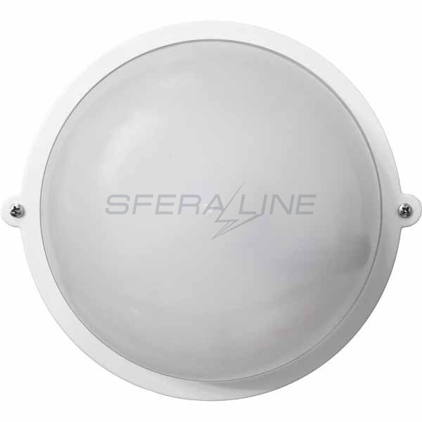 Світильник пиловологозахищений НПП-65 коло, білий, опаловий, ПС-1001-07-0/6 LED